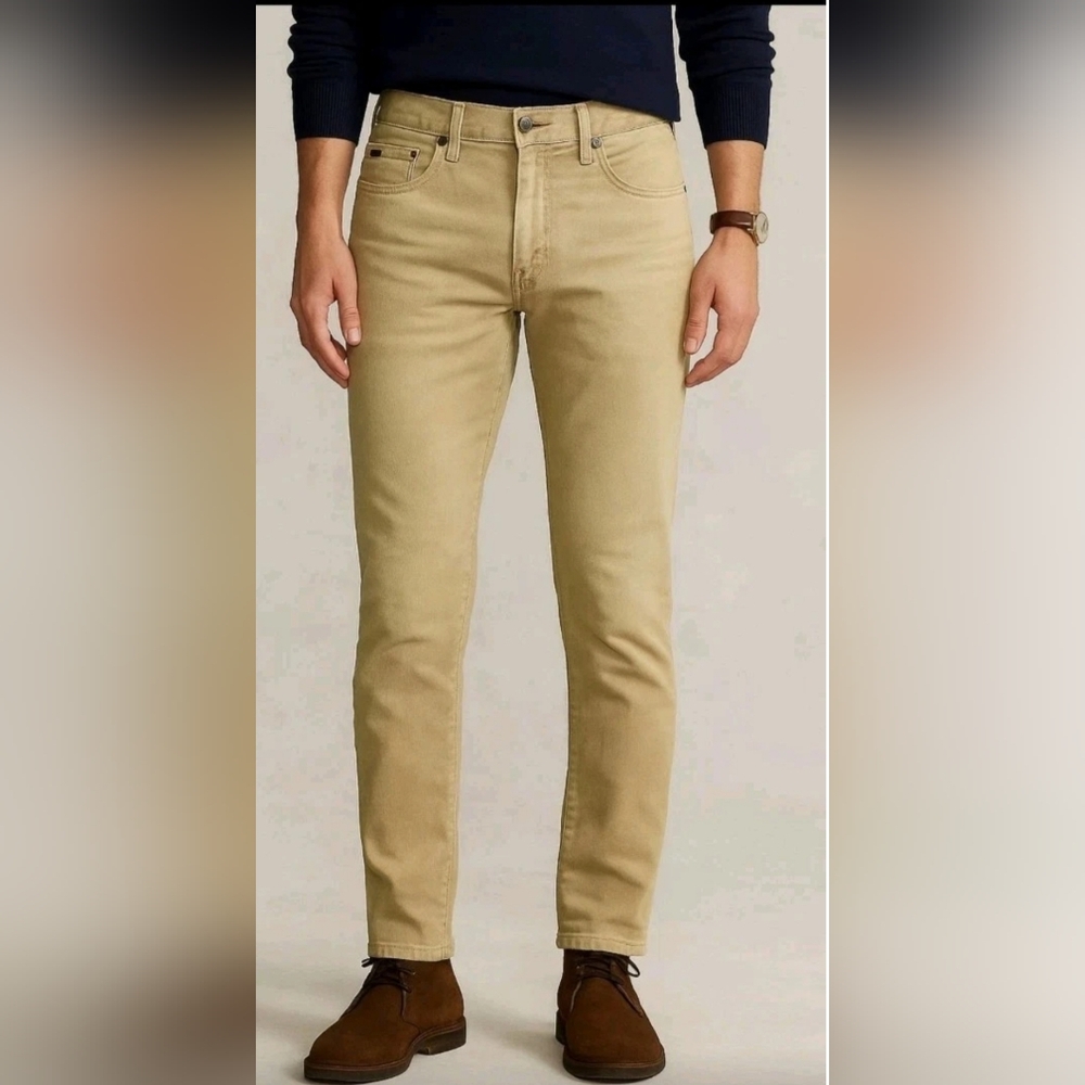 Ralph Lauren Men's Khaki Slim Jeans 36x36